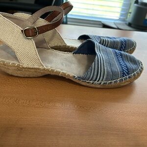 Shoes Sandals jute wedge Cliffs White Mountain woman’s size 10 boho sheek